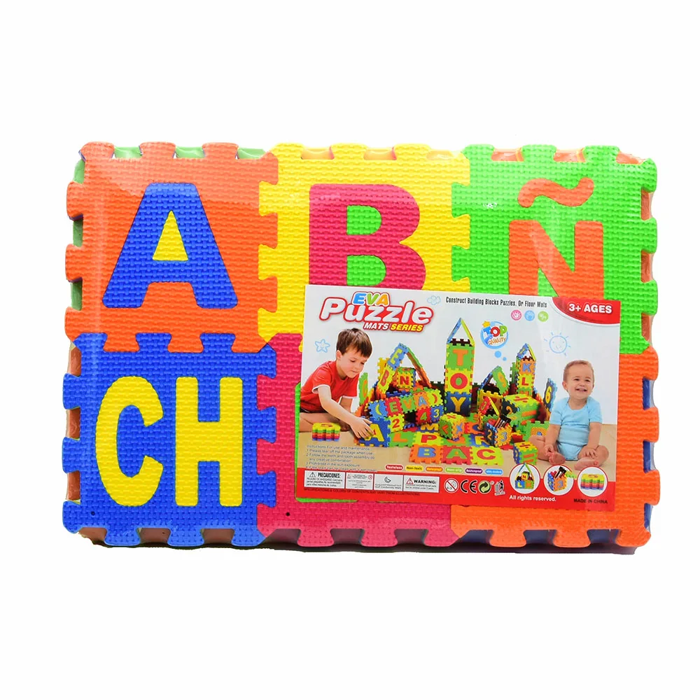EVA Mat Foam Puzzle Mats Baby Play Kids Alphabet Number Abc Tiles Toddlers Soft Babies Interlocking Puzzle Toys Educational 4