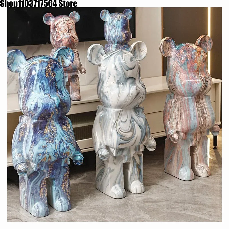 

originality luxury landing large piggy bank Violent bear decoration living room sofa model room shop water transfer decoration