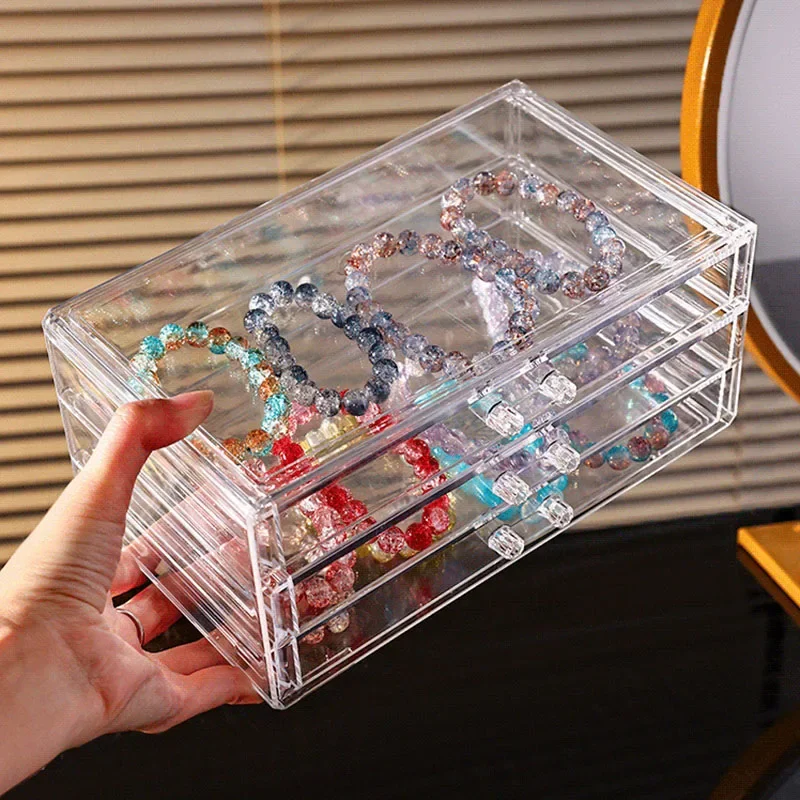 Acrylic Cosmetics Storage Box, Lipstick Storage Box, Desktop Drawer Makeup Storage Rack, Transparent Jewelry Box DROPSHIPPING 4