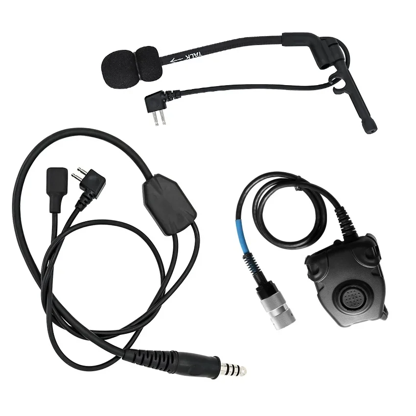 

TS TAC-SKY COMTAC Y-Cable Tactical Headset Accessory with 6-Pin PTT Adapter Compatible with AN/PRC 148 152 163 Walkie Talkies