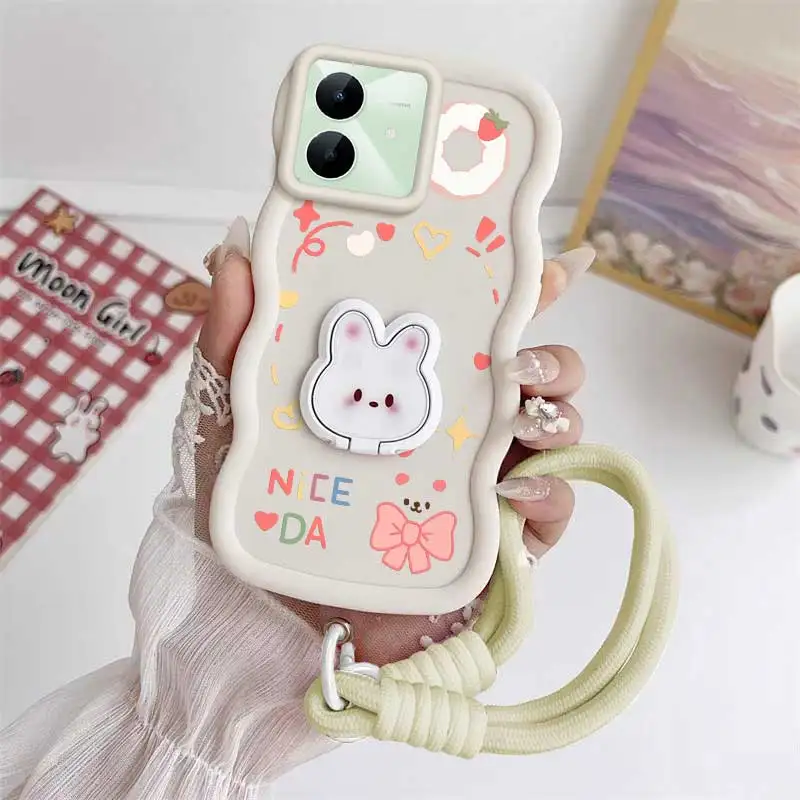Lucky Day Phone Case Set with Lanyard & Rabbit Stand