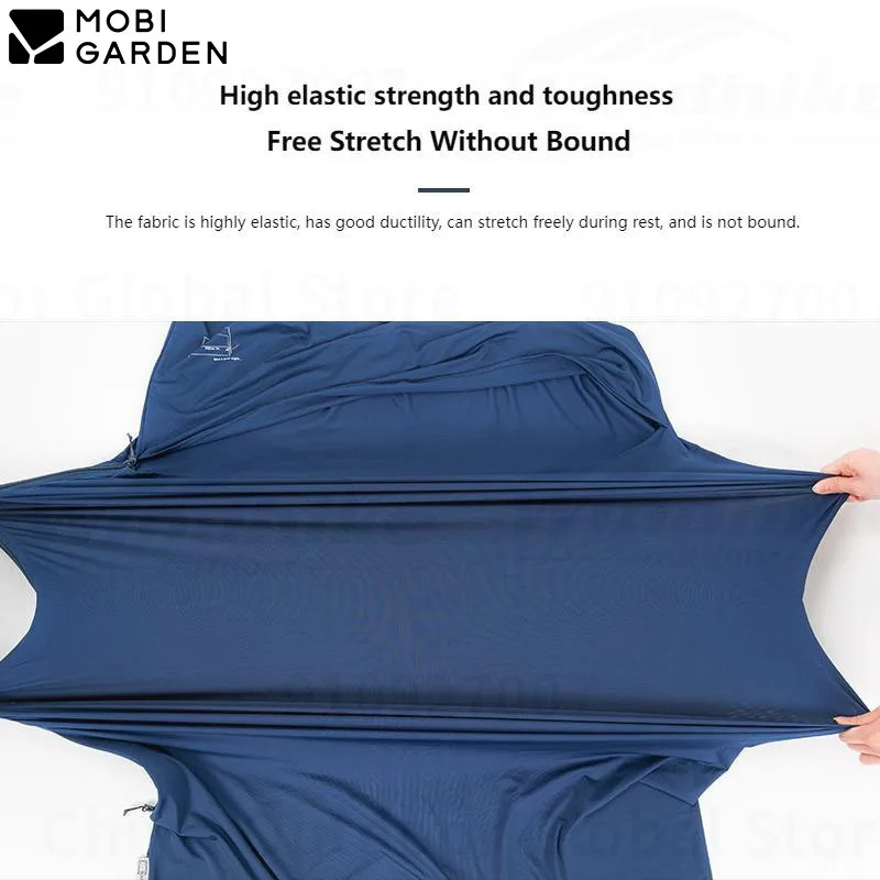 MOBI GARDEN Envelope Splicing Sleeping Bag Liner Sleeping Bag Lining With Pillow Case High Elasticity Breathable 300g 2 Style