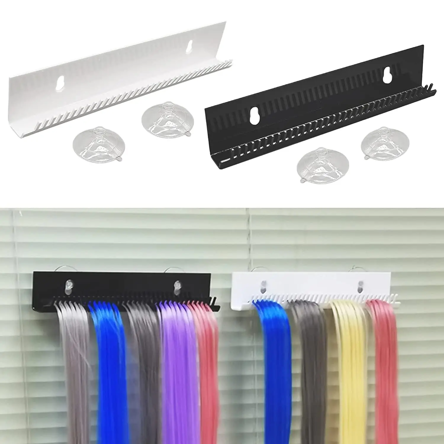 

"Cheap Professional Hair Salon Plastic Hair Extension Wigs Sectioning Display Storage Holder Stand Organizer Rack Hanger Tool "