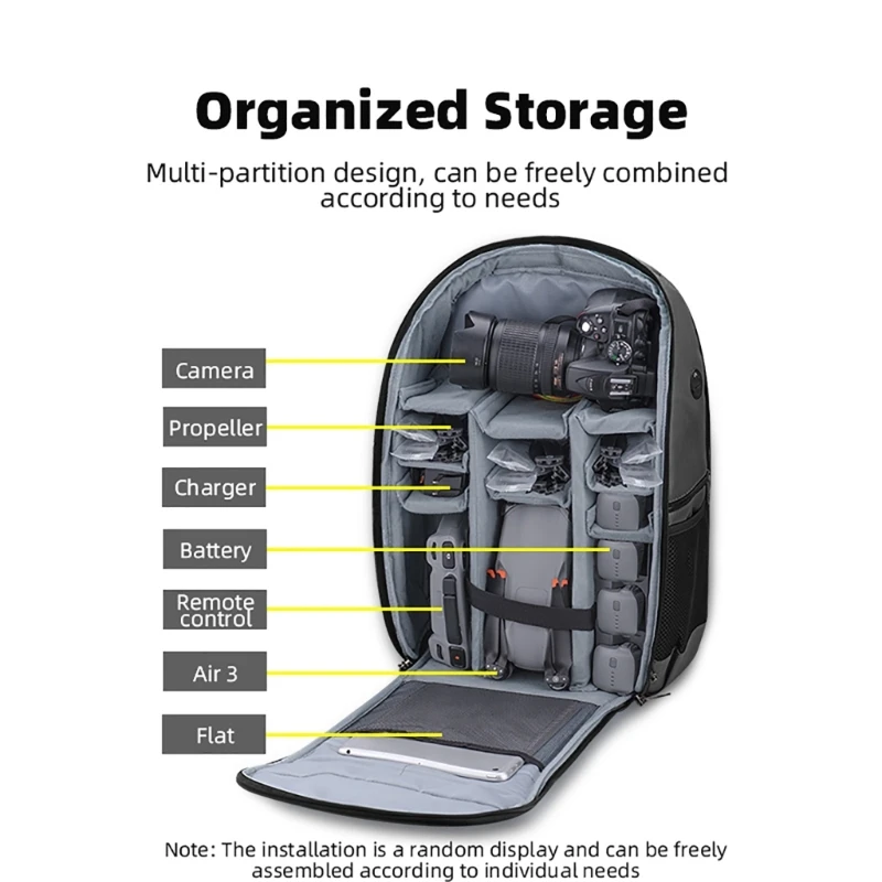 

Backpack Storage Bag Outdoor Travel Waterproof Carrying Case for Air 3/AVATA/FPV
