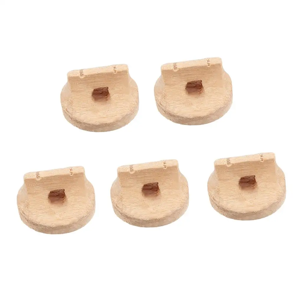 5pcs Solid Maple Wooden Erhu Bridge 14x14x9mm for Erhu Replacement Accessory