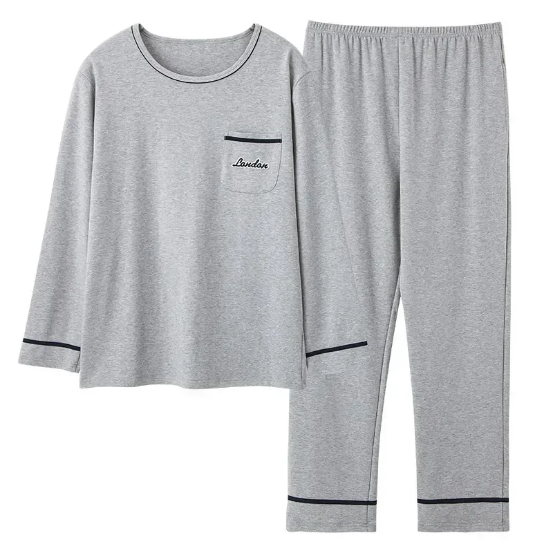 

Arrival Male Suit Long Knited Men Men Cotton Sleeve Sleepwear Homewear Spring Pajamas Men New Set Pajamas Pajama For