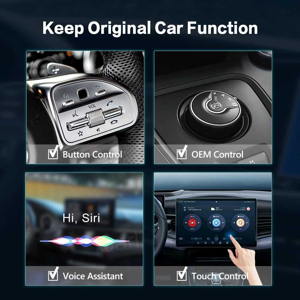 Adaptador inalámbrico CarPlay / AndroidAuto Elección Wireless CarPlay BK