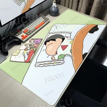 Tappetini per Mouse XXL con Motivo Anime C-Crayon Shin-chan, Tappetini Kawaii in Gomma per Gaming, Tappetini da Scrivania per Computer Portatile e Tastiera