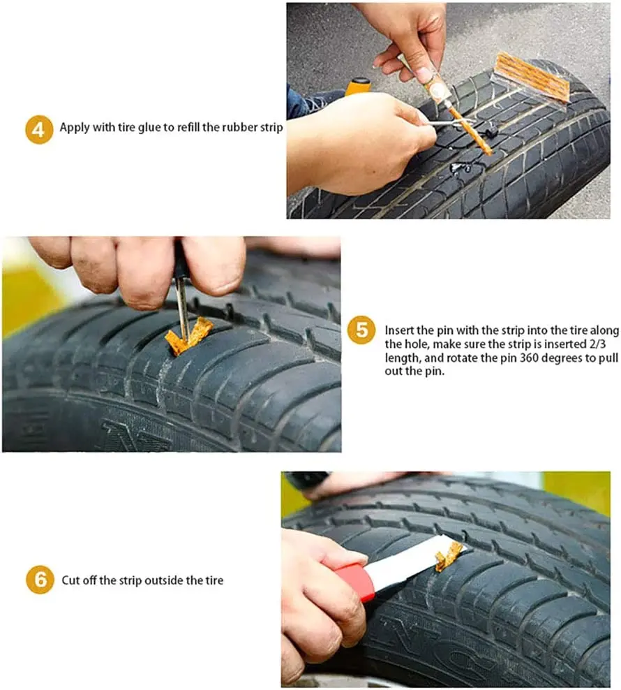 Tire Repair Kit Car Motorcycle Tubeless