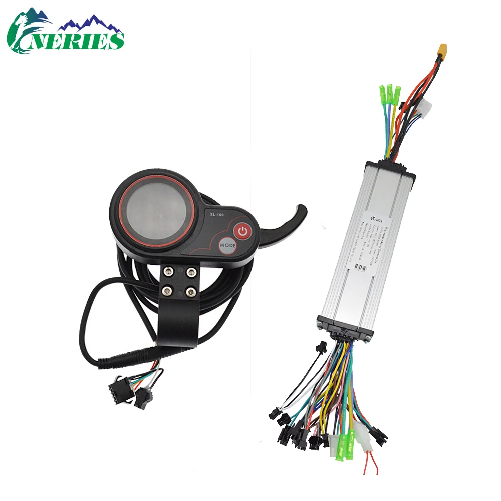 24V 48V Bicicletta elettrica 28A Motore Brushless Controller Dual Drive Display LCD Controllo intelligente Specifiche multiple - immagine 5