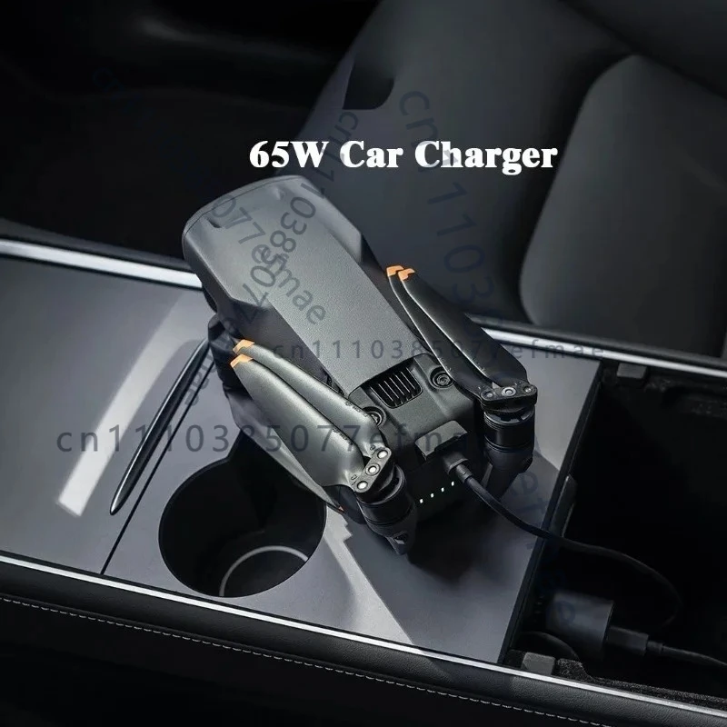 DJI 65W 차량용 충전기 ? USB?C/PD/PPS, 이동 중에도 배터리 및 리모컨을 빠르게 충전하는 기능