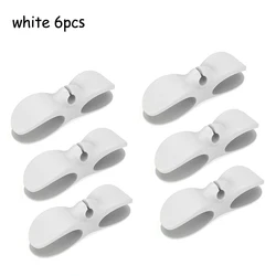 Cord Winder Organizer Set for Kitchen Appliances - Cable Management Clips (White 6PCS)