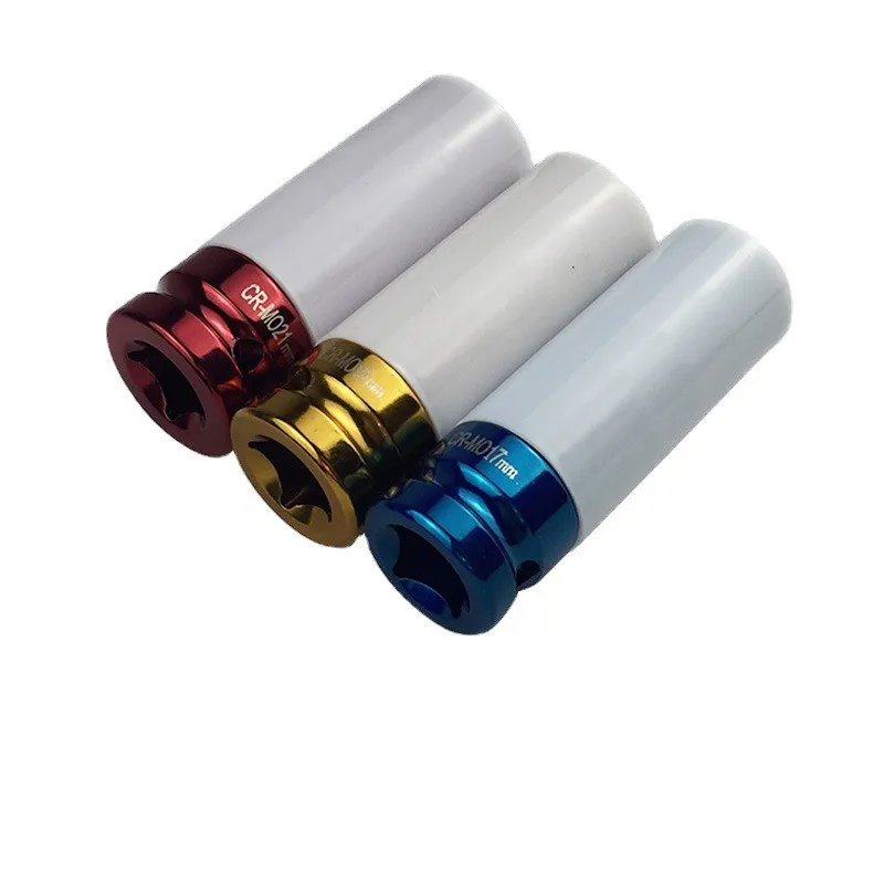 3/5 Stück für Auto 15 mm 17 mm 19 mm 21 mm 22 mm Legierung dünnwandige Radmutter Deep Impact Sleeve Drive Set Geschenkbox zum Reparatursatz Schraubenschlüssel – Detail 14