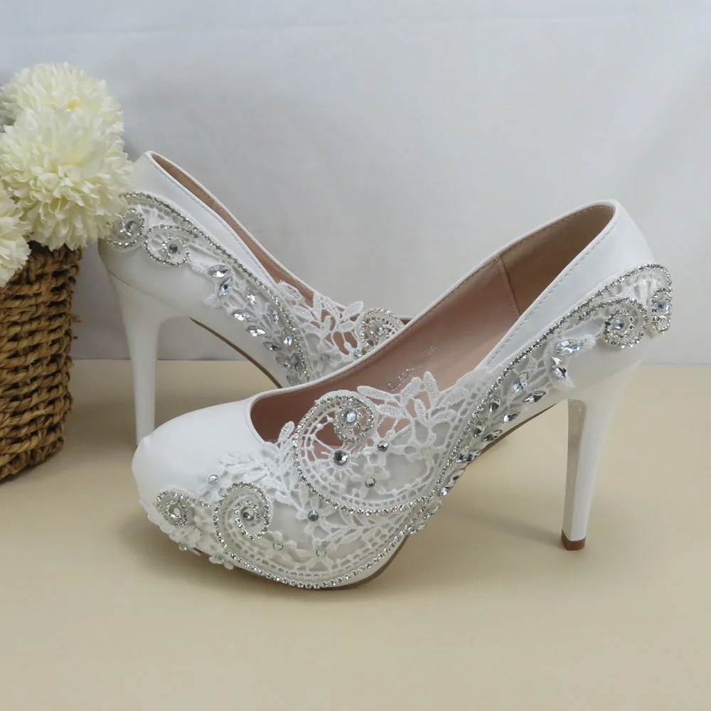 Wedding Shoes Platform Heels | Bridal Heels Platform – Beautifully Handmade  UK