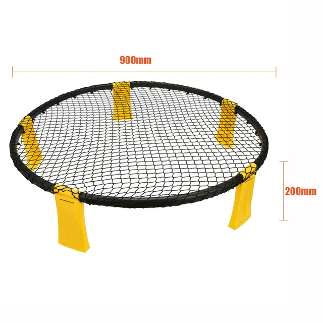 Mini Beach Volleyball Spike Game Balls Set Outdoor Team Sports Lawn Fitness Equipment Net With 3 Balls For Outdoor Sports 6