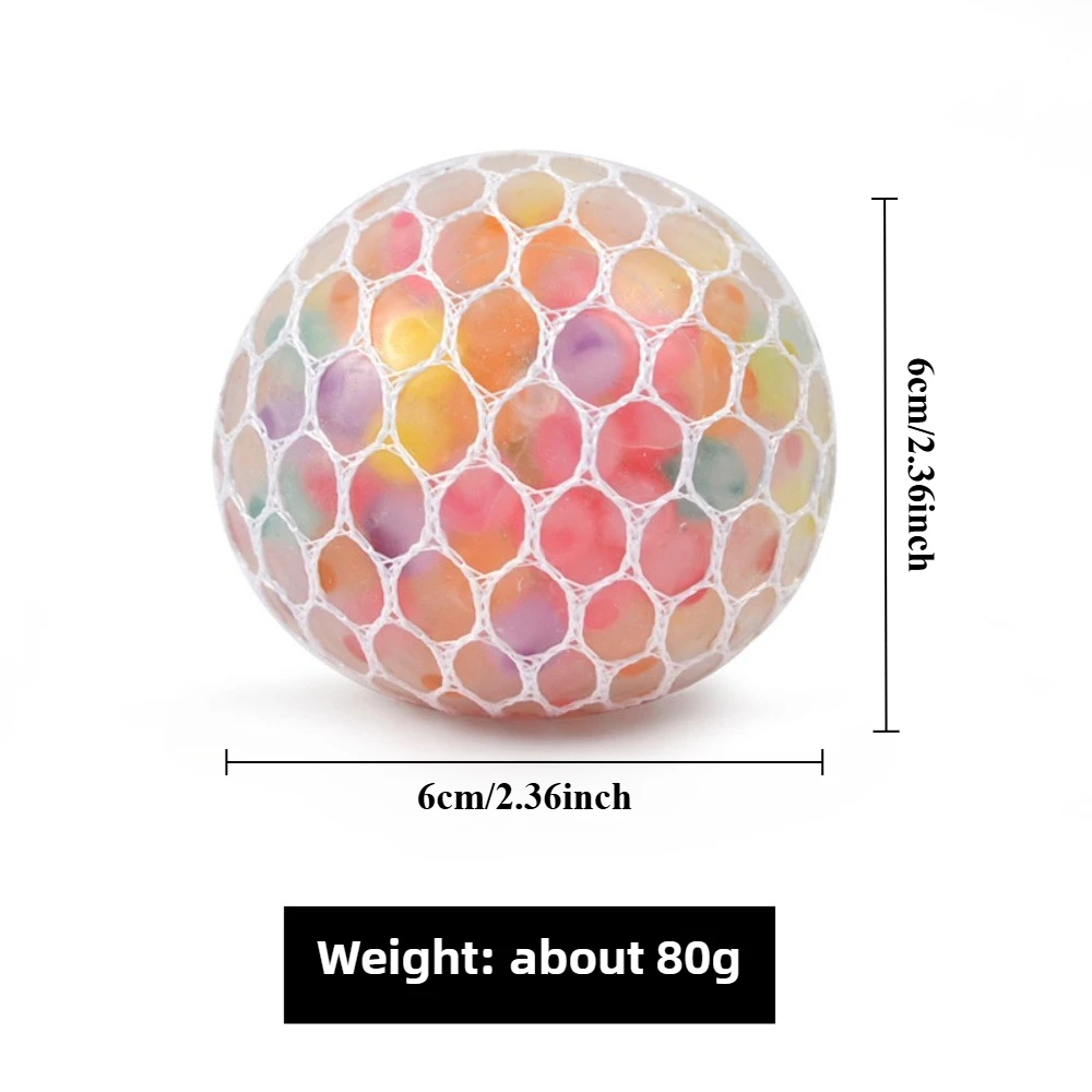 Squishy Colorful Stress Balls Stress Relief Toys for Adults Kids Anxiety, Sensory Toys for Autism ADHD, Easter Christmas Gift