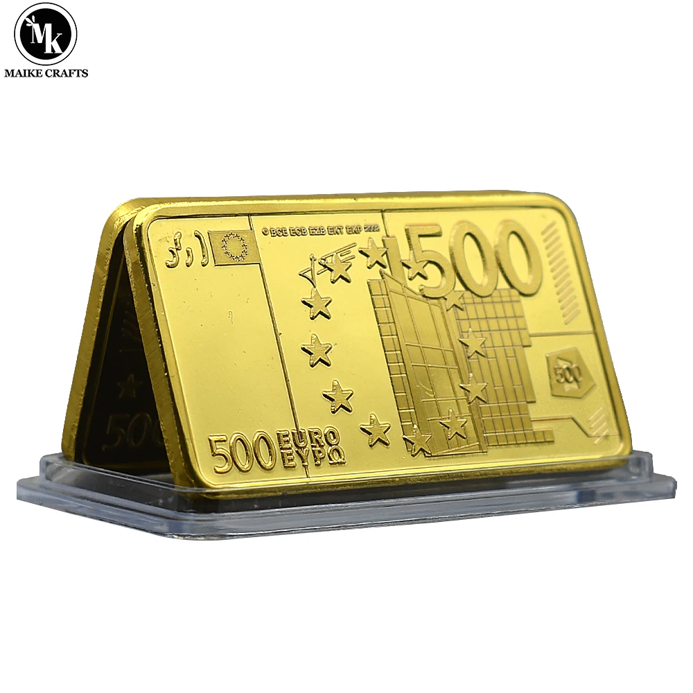 500 Euro Gold Bar Decorazione Per La Casa Collezione Di Monete In Metallo Regalo Di Festa