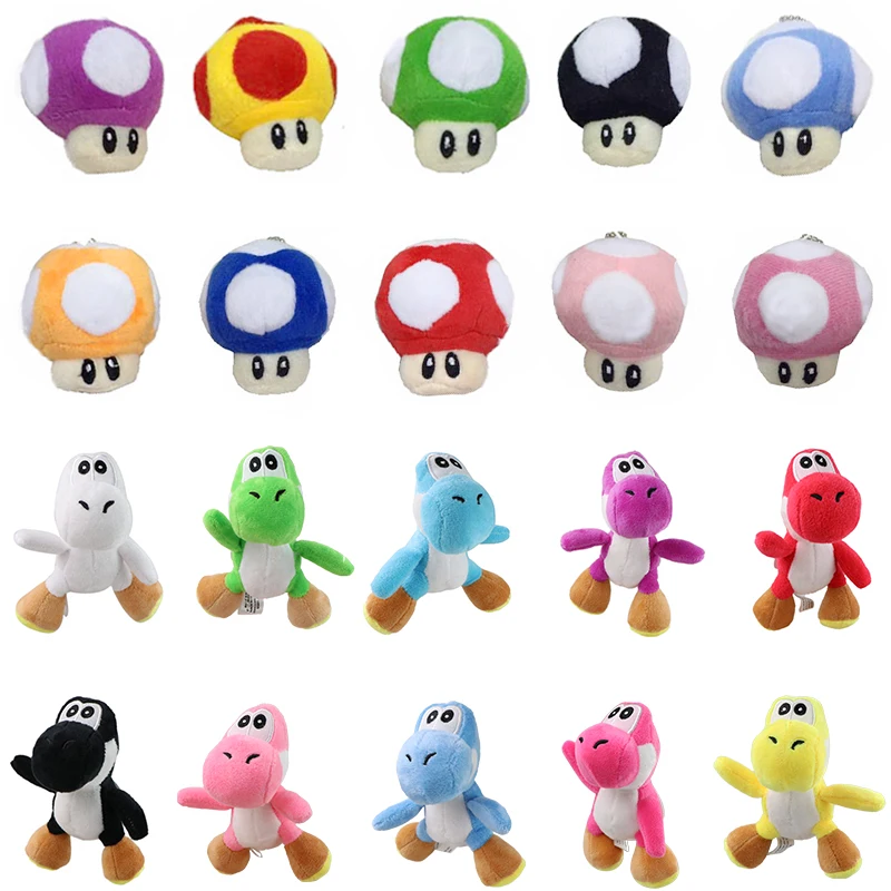 スーパーマリオ わざとらしい マリオ ヨッシー キノコ ぬいぐるみ