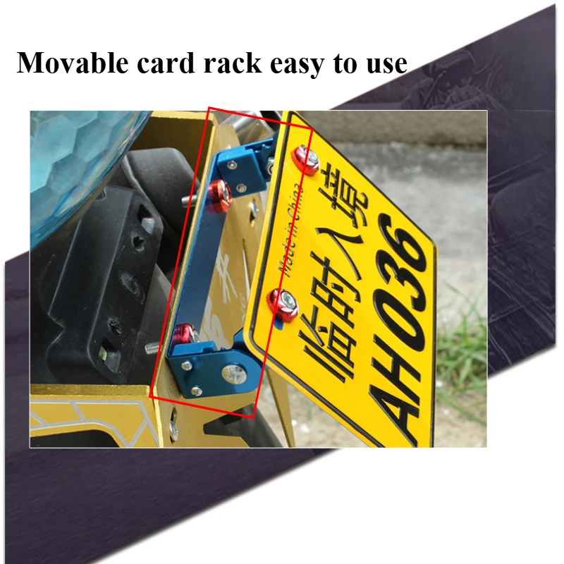 Universal Adjustable Motorcycle License Number Plate Bracket Rear Turn Signal Lamp Holder CNC Aluminum Fender Eliminator Kits Motorcycle Accessories