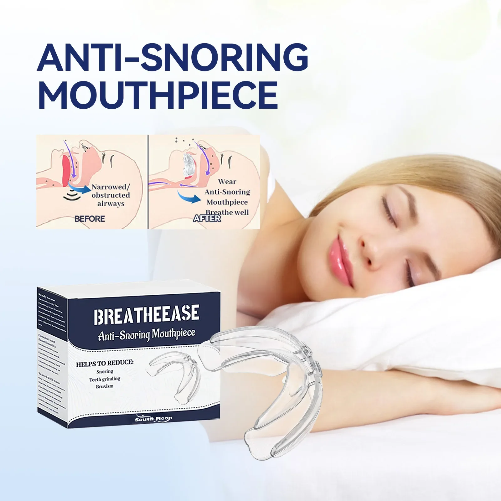 

Anti Snoring Braces Sleeping Mouth Guard Prevent Snoring Anti Grinding Teeth Protective Braces Anti Snore Mouthpiece