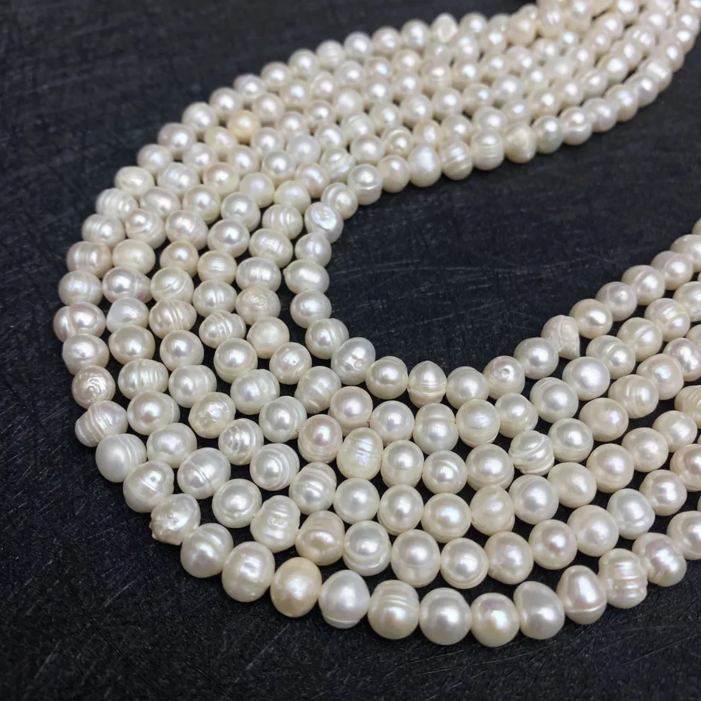 2-3mm Small Natural Freshwater Pearl Bead Nearly Round A Grade Beads for Jewelry Making DIY Bracelet Necklace Earrings 2mm Mini
