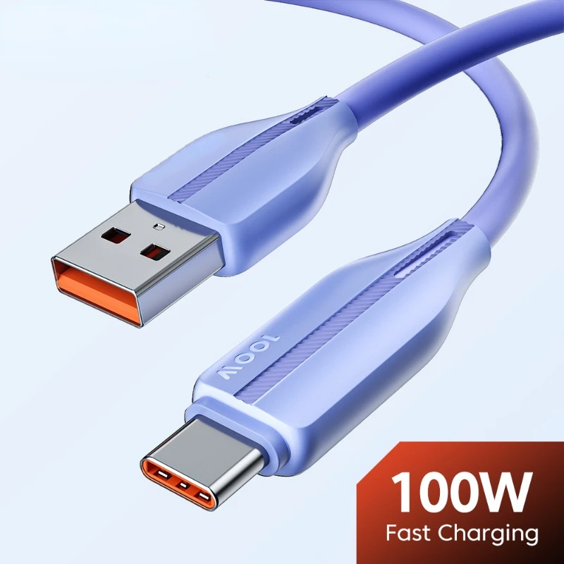 

Fast Charging Wire for Xiaomi Samsung Oneplus Poco Huawei iPad Redmi USB Type C Data Cord 100W 6A USB A to Type C Cable