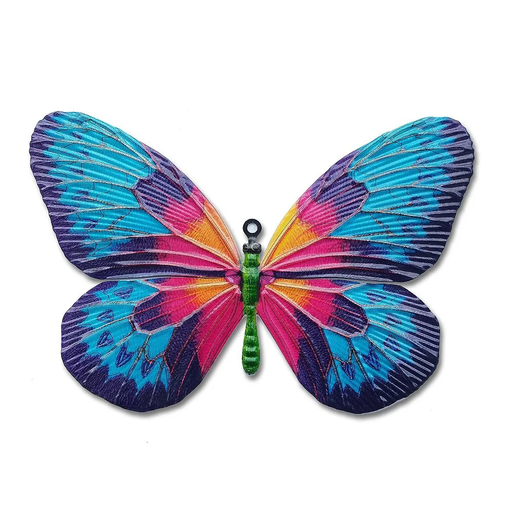 Large Metal Butterfly Wall Art for Indoor Outdoor Garden Decor Iron Hanging Ornament Handmade Crafts Home Decoration Rustproof