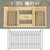 Scale 1:35 Wooden Fence Model Rails Scene Materials for Diy Model Making Military Building Landscape Layout Diorama Kits 3