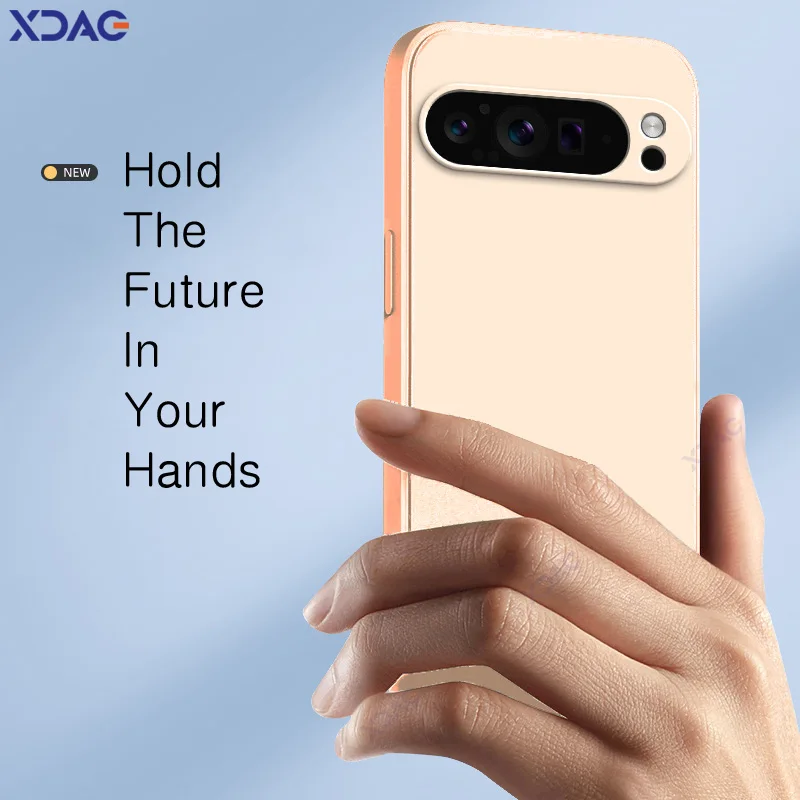 Luxury Candy Cellphone Case with Lens Protection - Soft Square Liquid Silicone Cover
