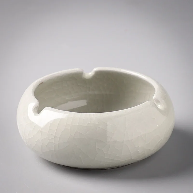 Ceramic Ashtray Handmade Ice Crack Decorative