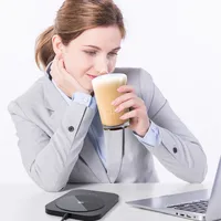 USB Cup Warmer Coffee Milk Tea Water Mug Heater Temperature Adjustable Heating Coaster For Home Office Winter Automatic heating 1