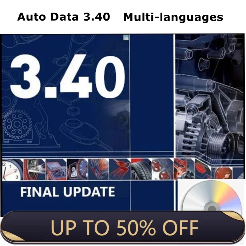 2024 Hot Sale Auto.data 3.40 Auto Repair Software Multi-languages Spanish Portuguese wiring diagrams data+install video guide