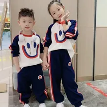 용수철 패치워크 어린이 운동복, 아기 소녀 맨투맨 및 탄성 스웨트 팬츠 세트, 어린이 점퍼 바지, 조거 세트, 1-12 세, 2023 가을