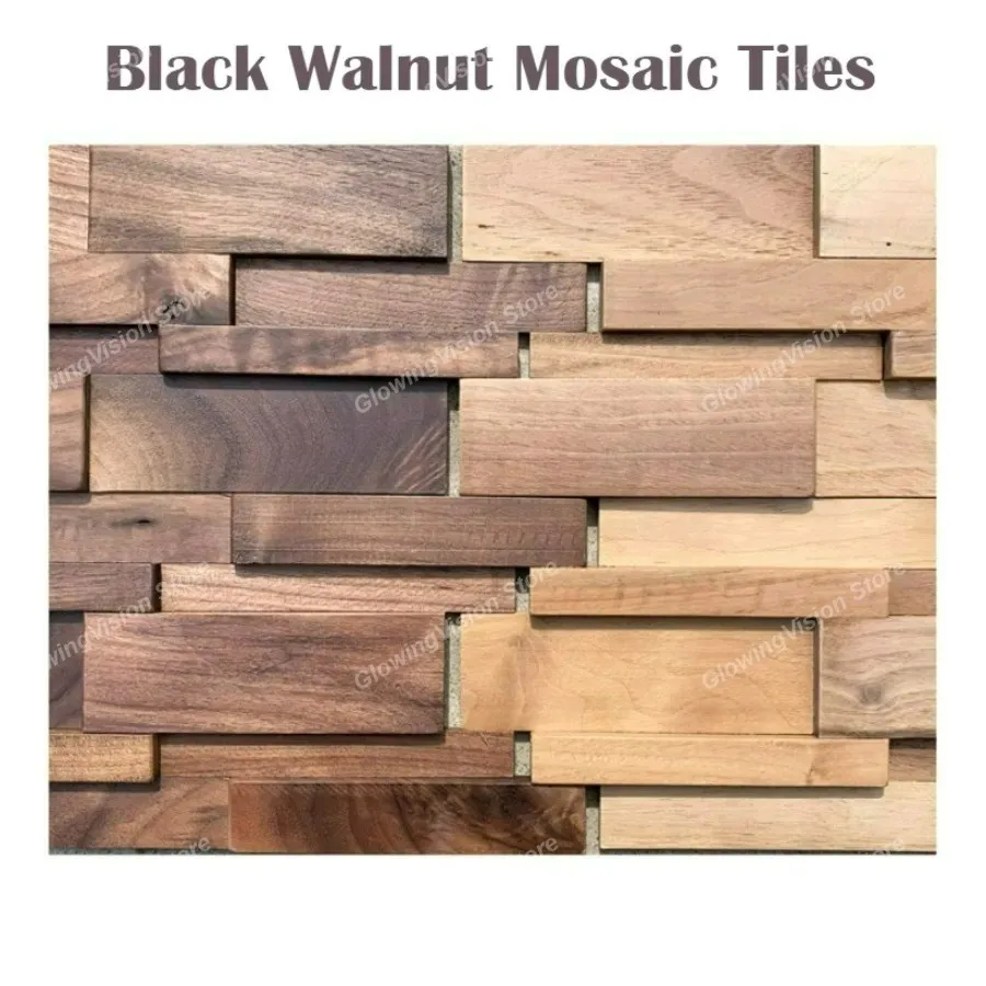 Walnut Mosaic Wall Panels 3
