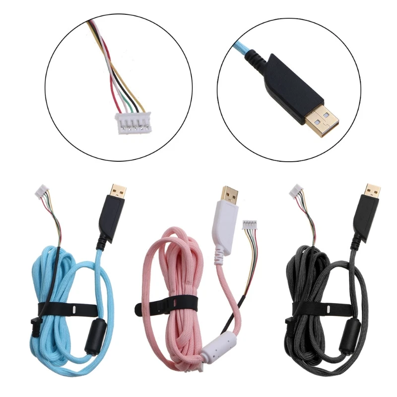 

DIY Umbrella Rope Mouse Cables Soft Durable Mouse Line Replacement Mouse Wire for ZOWIE EC1-A EC1-B FK1 Mouse
