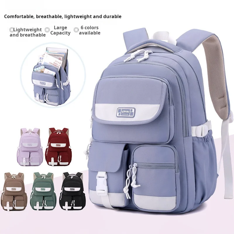 School Backpack with Wheels Trolley School Bag for Teenagers Girls Rolling Backpack Students Children Schoolbag Travel Bags