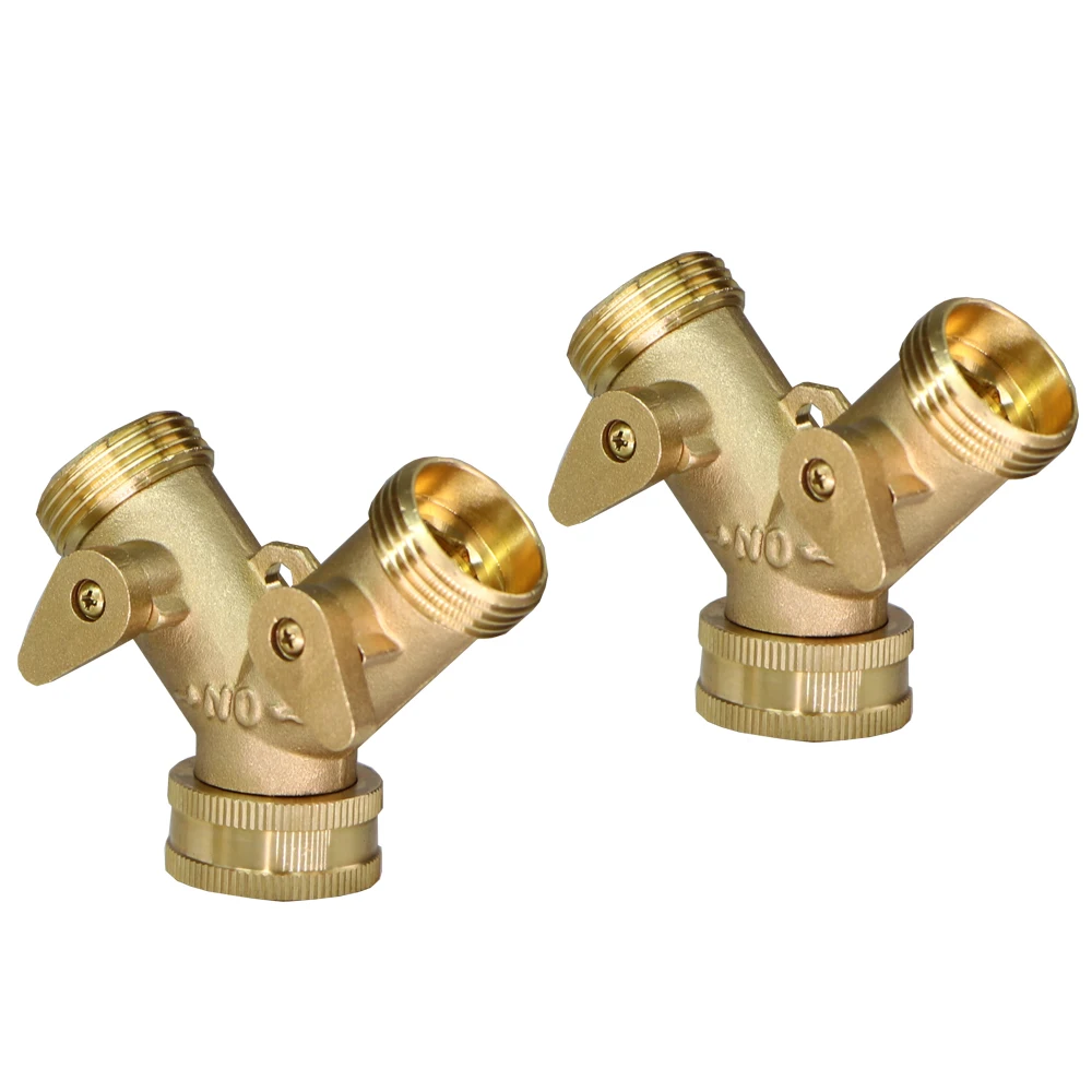 Garden irrigation hose splitter