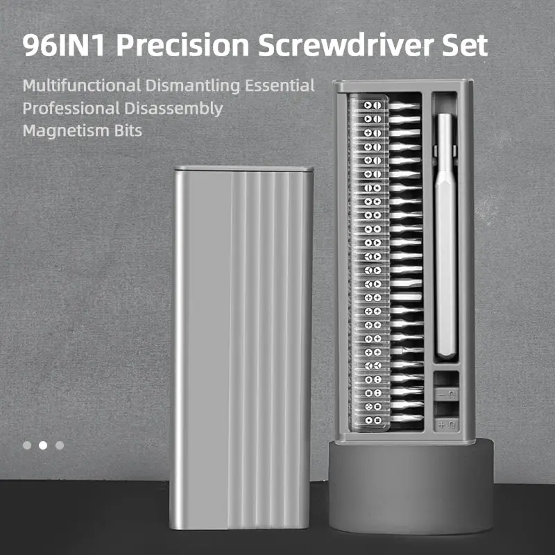 96 In 1 Set Di Cacciaviti Di Precisione Professionale Torx Phillips Cacciavite Magnetico Bit Mini Strumento Di Riparazione Per Iphone Watch Xiaomi