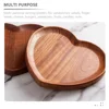Wooden Heart Shaped Tray Reusable Wood Plate Portable Snack Dish Dessert Cheese Appetizer Salad Fruit Storage Tray For Home Use 4