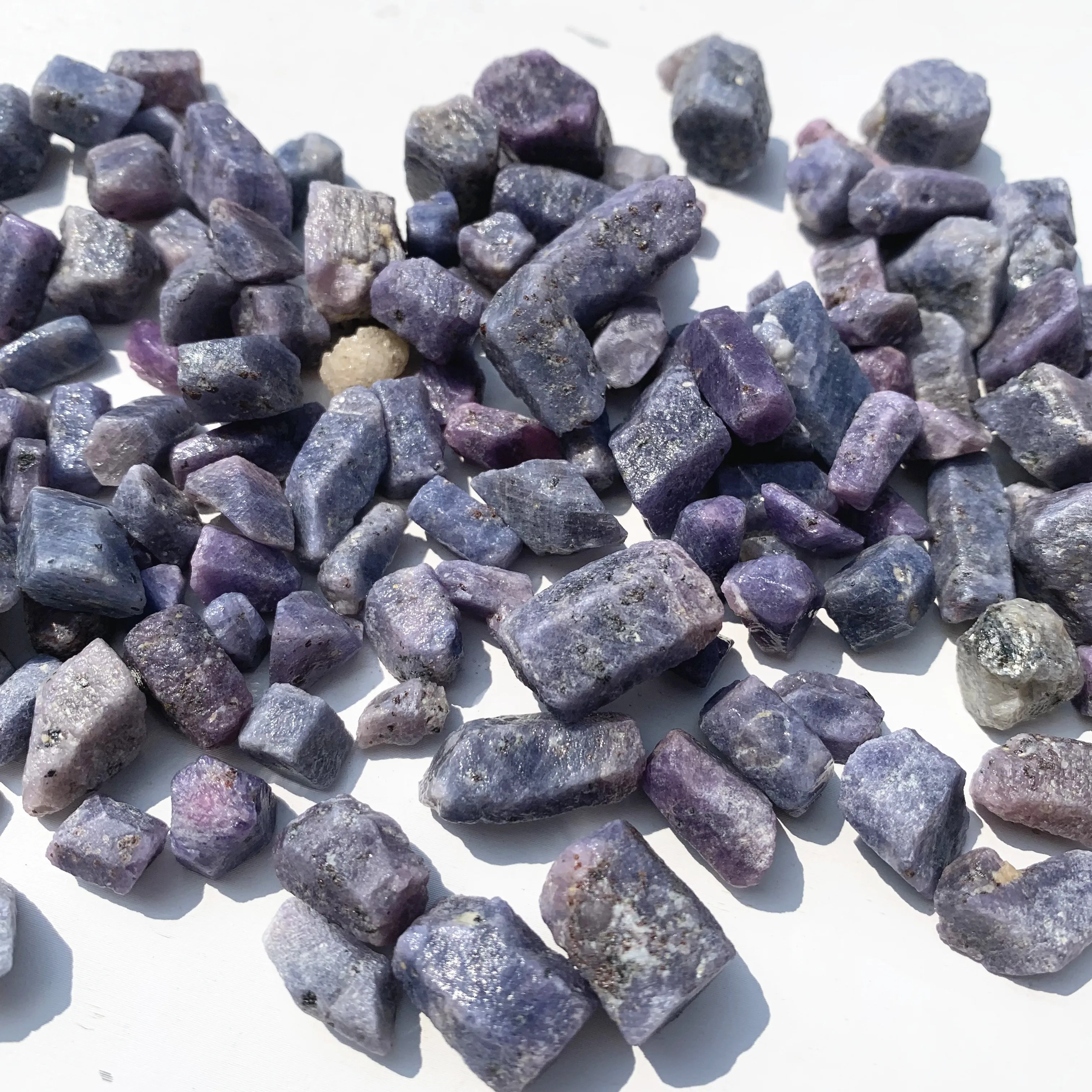 Natural Raw Purple Corundum stones rough mineral crystal for Making Jewelry 2
