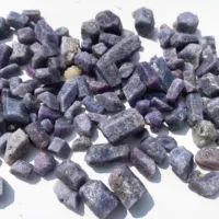 Natural Raw Purple Corundum stones rough mineral crystal for Making Jewelry 2
