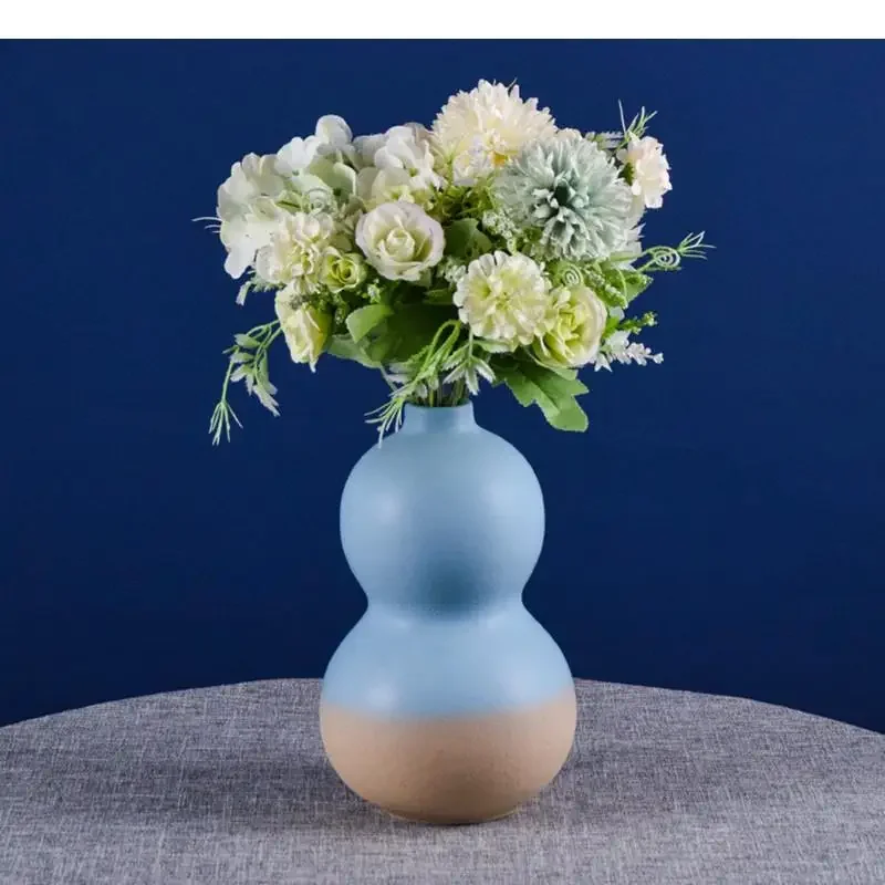 

Vases Dried Handicraft Arrangement Flower Home Vase Modern Ceramic Flowers Handmade Decoration Gourd Furnishings Gradient