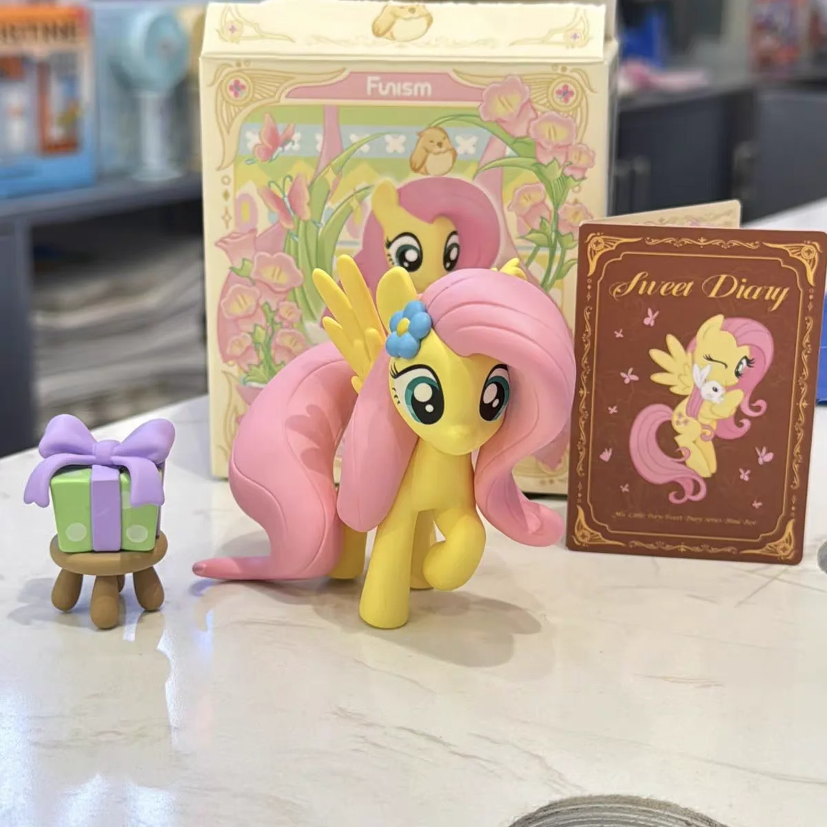Original My Little Pony Fluttershy Sweet Diary Series Blind Box Ornament Actionfigur Cartoon Dekor Sammlerspielzeug Weihnachtsgeschenk – Detail 1