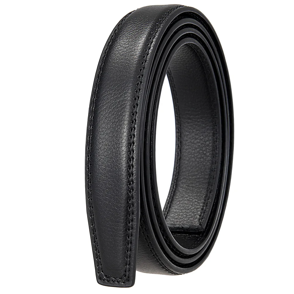 Plus Size 2.4cm New Luxury Brand Belts for Men High Quality Male Strap Genuine Leather Waistband Ceinture Homme,No Buckle