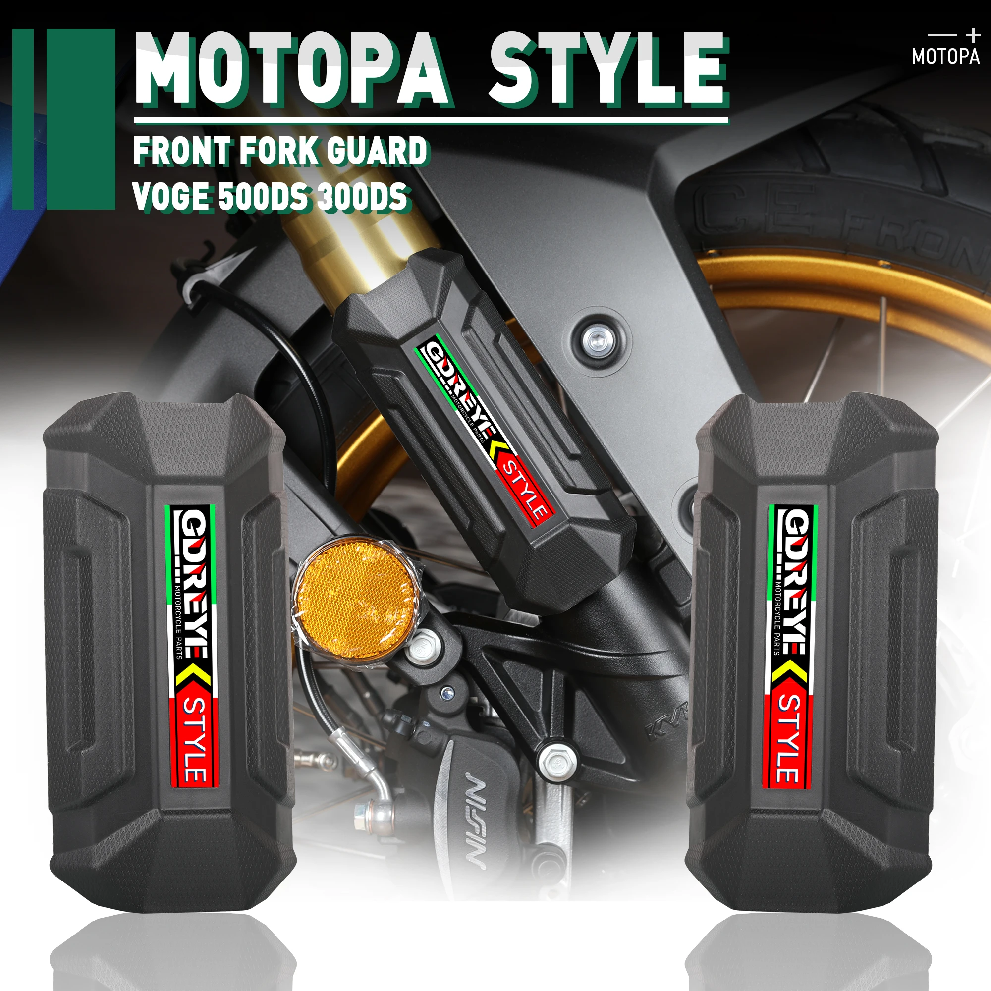 Moto 500Ds Protezione Forcella Anteriore Copertura Protettiva Antiurto Per Loncin Voge 500Ds 300Ds 500 Ds 300 Ds