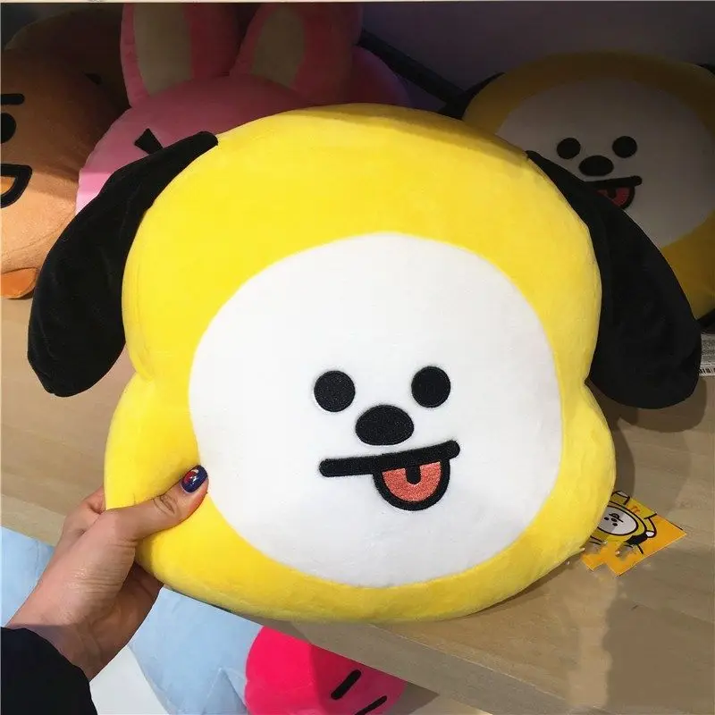 30x40cm BT21 Doll Pillow COOKY TATA Anime Kawaii Plush Toy Mang Koya Girl Bedroom Sofa Pillow Toy Cartoon Decoration Kids Gift