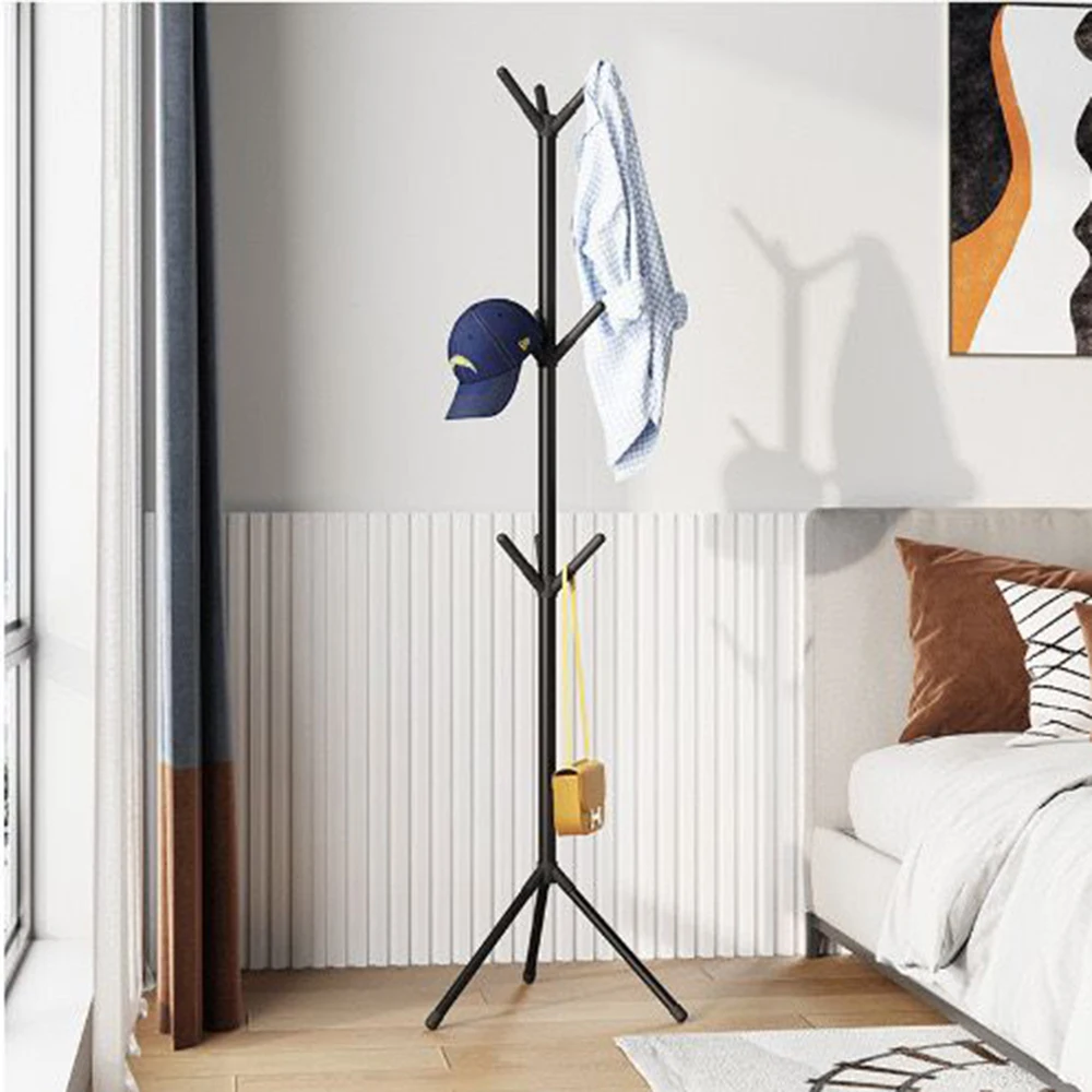 1PC Simple Tree Design Floor Clothing Rack Easy Assembly 3D Storage Home Organizer
