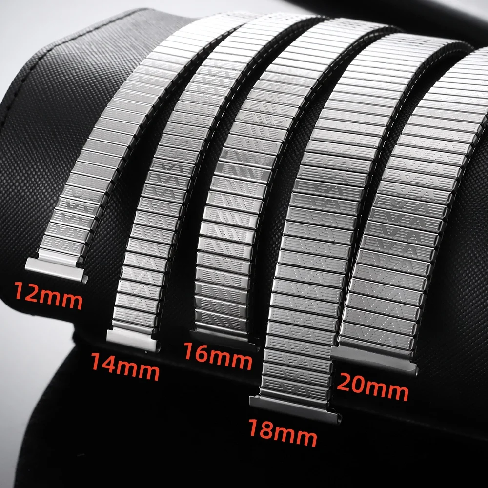 Universal Stainless Steel Elastic Stretch Watchband Replacement Bracelet