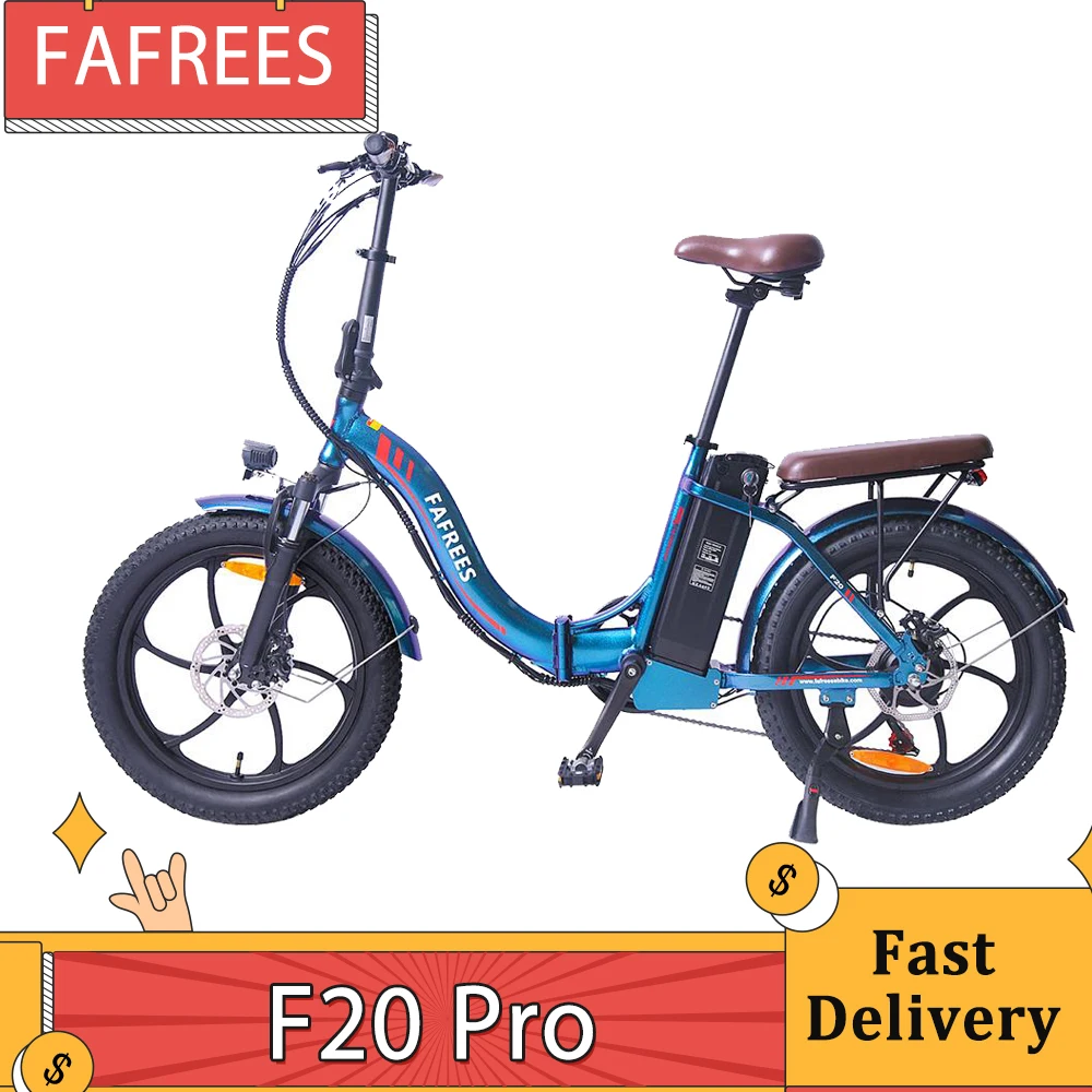 Fafrees F20 Pro Elektrische Fiets 20 Inch Vouwen Frame 350W E-Bike 7-Versnellingen Met 10.4AH Lithium Batterij Fiets AliExpress