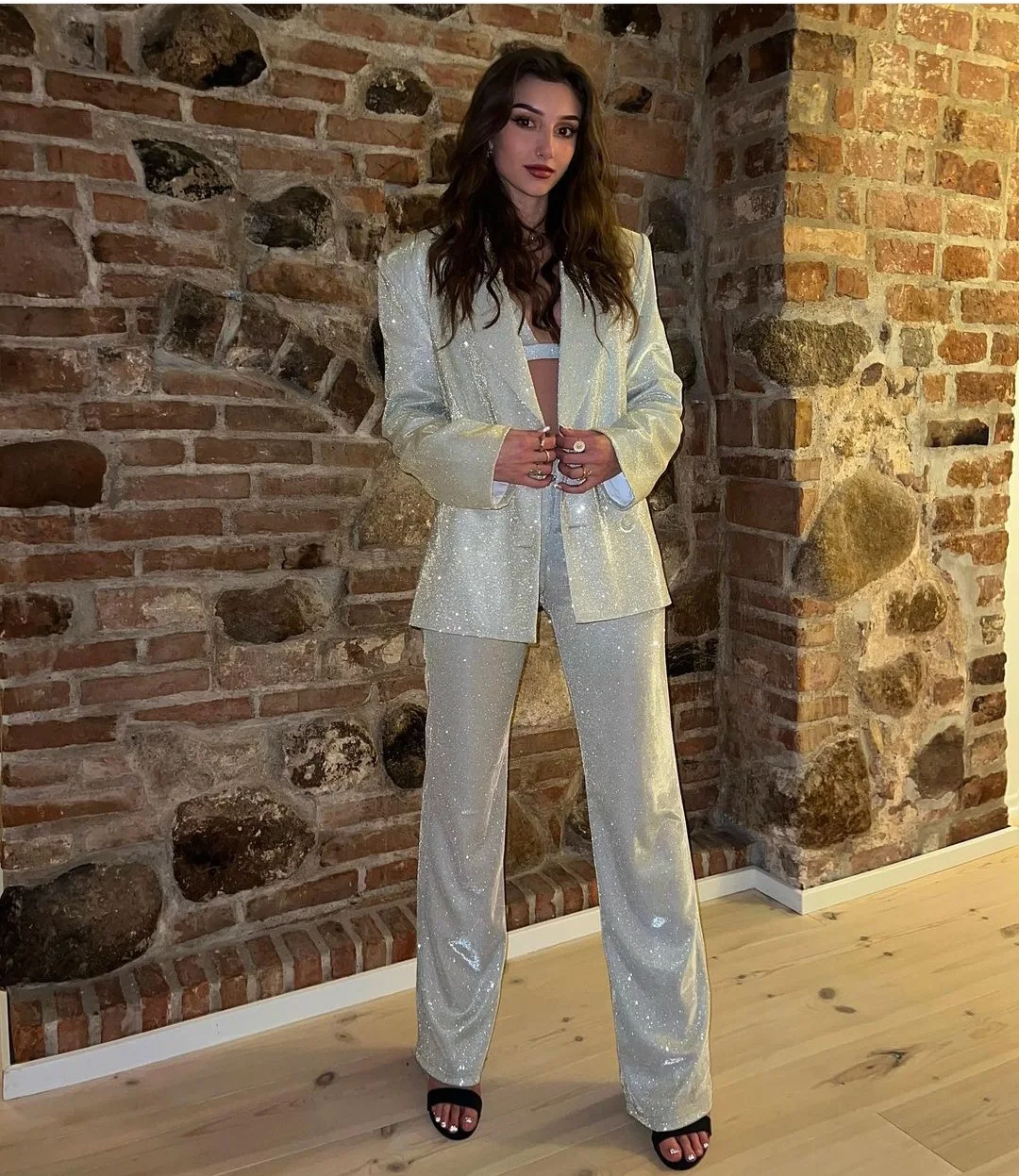 Pink Blazer Set Women High Street Casual Oversized Blazer Mujer Women Suits Office Sets Party Mathcing Sets 2025 Spring